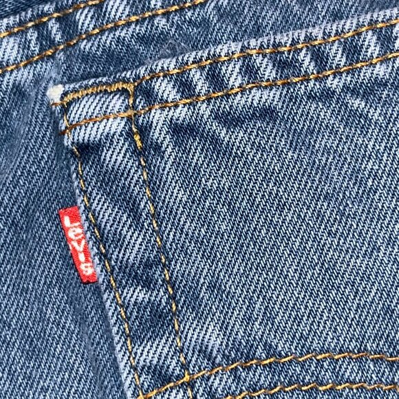 LEVI'S 544 VINTAGE MADE IN USA 100% COTTON BLUE JEANS HIGH WAIST JUNIOR SIZE 13S - Picture 8 of 11